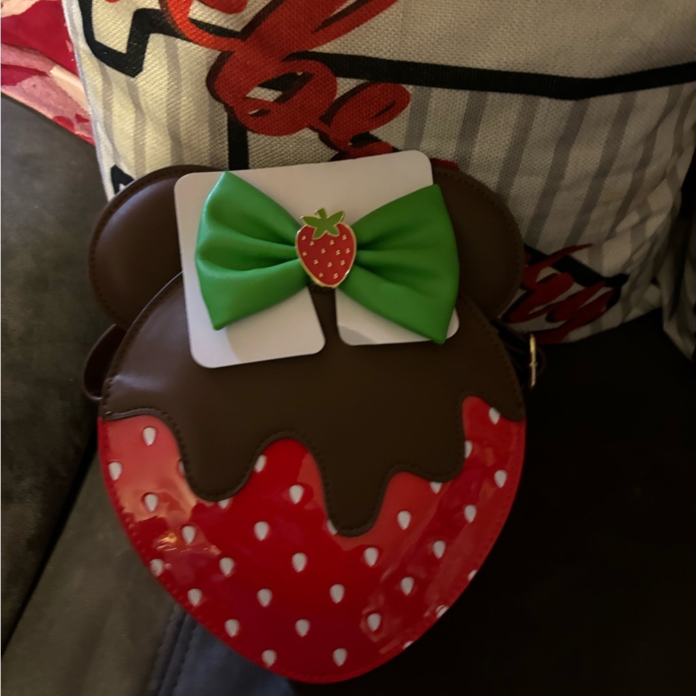 Chocolate dipped strawberry crossbody purse loungefly